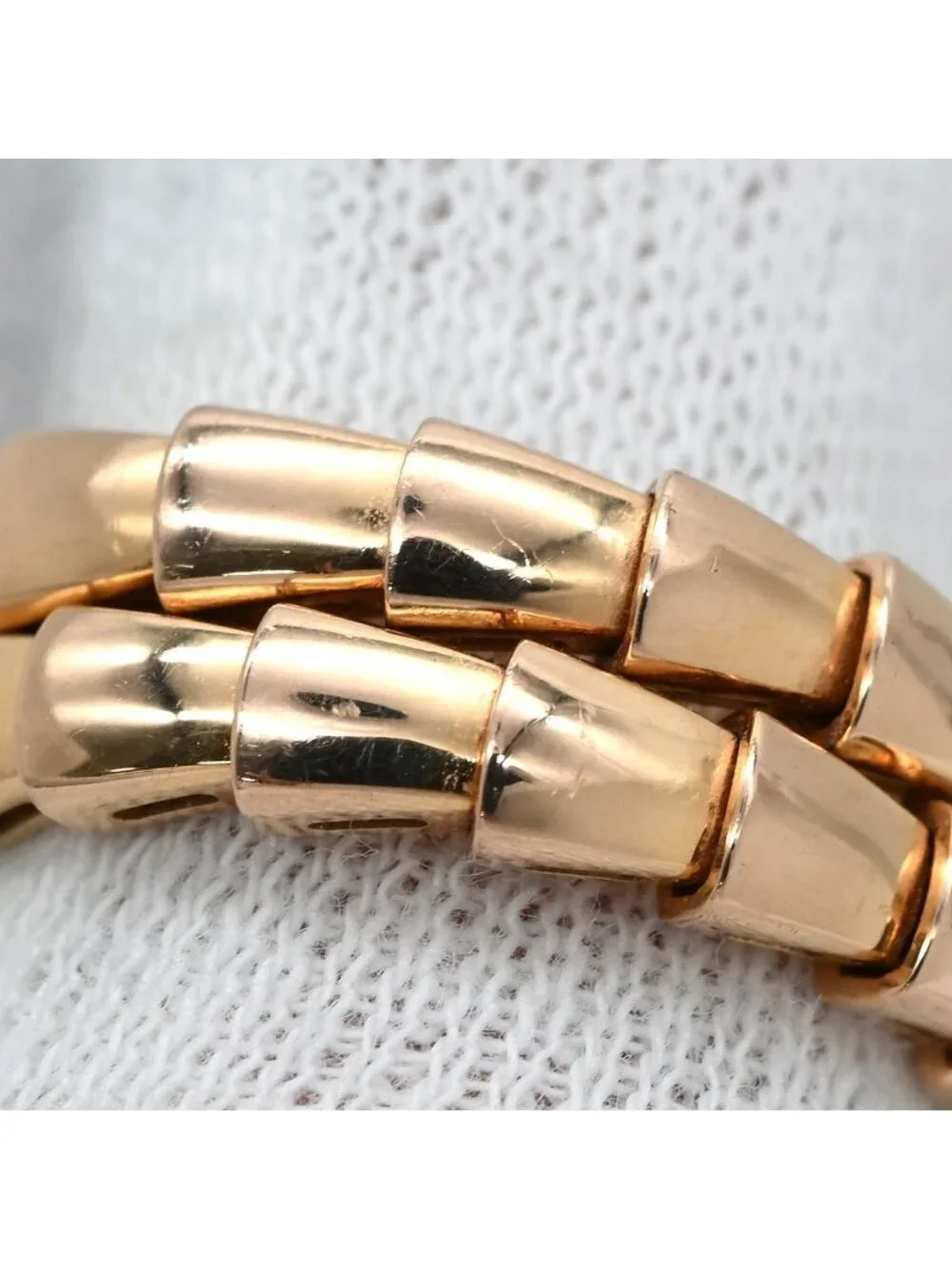 Bvlgari Ring Serpenti Vipa Double Coil Pink Gold L Diamond 18k